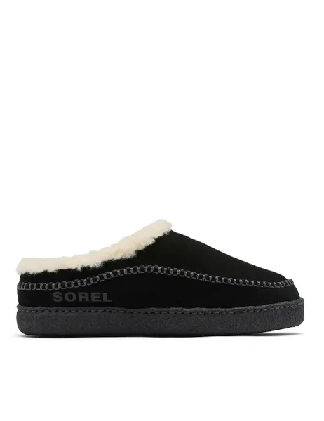 Sorel Leather Mule Slippers Black
