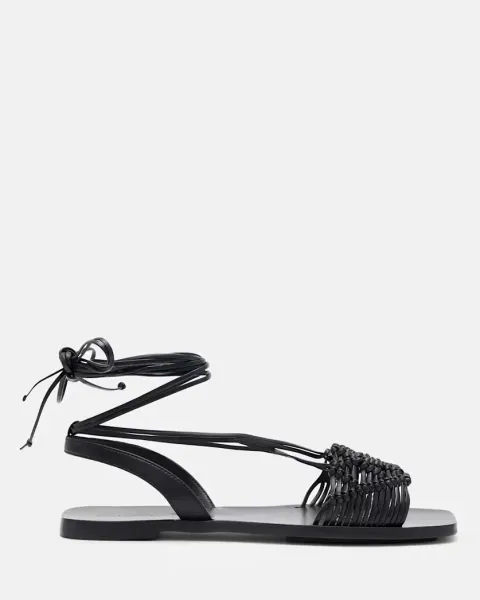 Donna Leather Rope Strappy Sandals