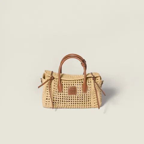 Raffia handbag