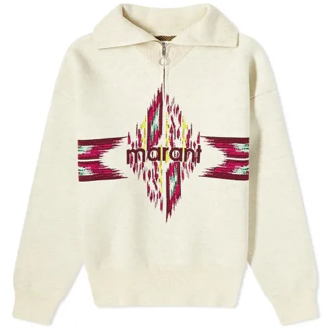 Isabel Marant Etoile Easton Ikat Print Crew Sweat