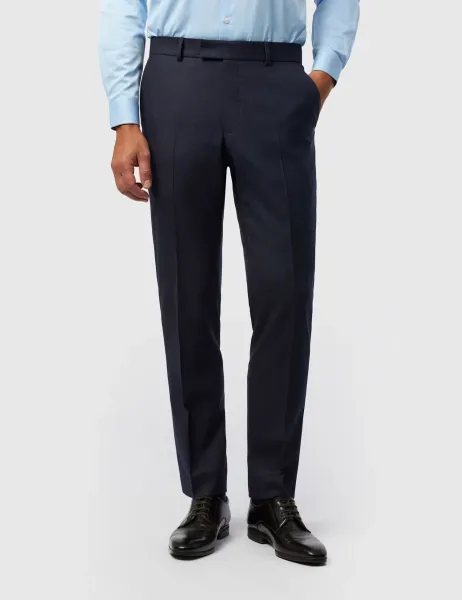 Ted Baker Tailored Fit Wool Rich Stretch Suit Trousers Navy