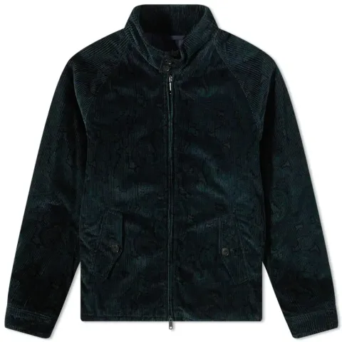 G4 Patterned Cord Harrington Jacket