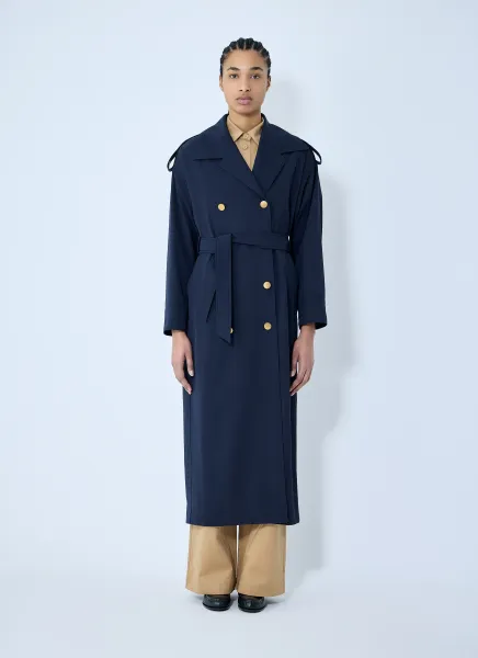 Gabardine Wool Coat