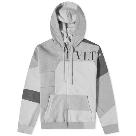 Patchwork Zip Hoodie