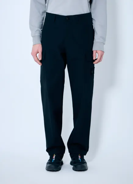 Ghost Cotton Pants With Logo Patch