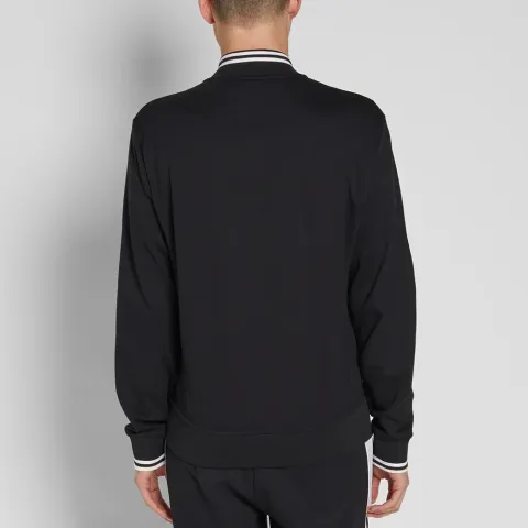 Tipped Jersey Bomber Jacket