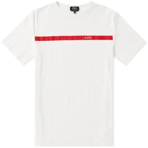 A.P.C. Yukata Embroidered Logo Tee