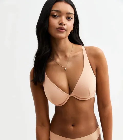 Women's Tan DD+ Smooth Multiway Non Padded Bra