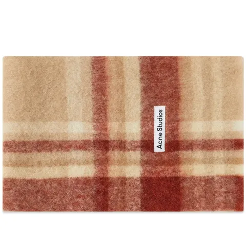Vana Mohair Check Scarf