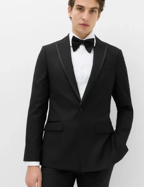 Marks & Spencer Slim Fit Tuxedo Jacket Black