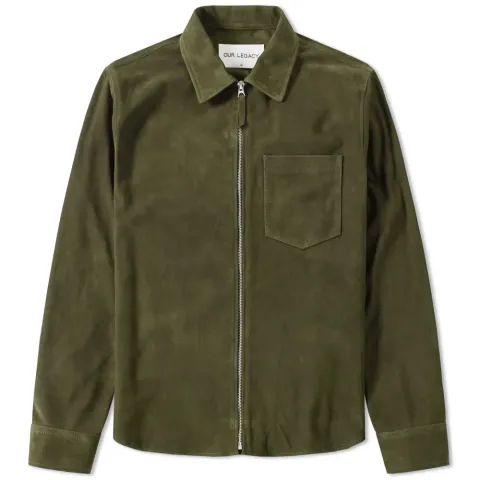 Suede Zip Shirt