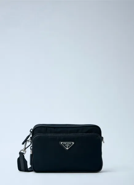 Prada Re-Nylon and Saffiano Leather Crossbody Bag