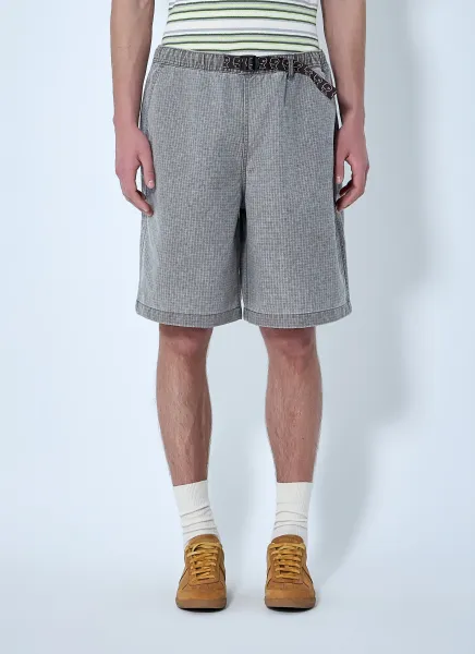 Belted Cotton Shorts