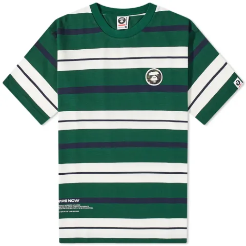 AAPE Badge Stripe Tee