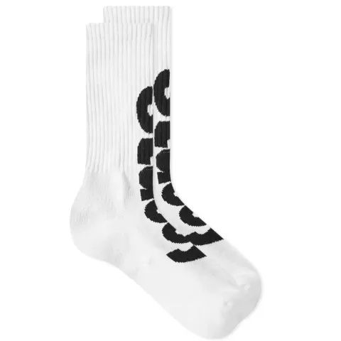 Big Helvetica Crew Sock