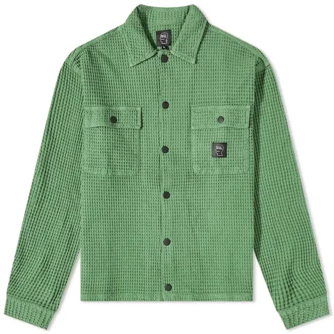 Waffle Snap Front Overshirt
