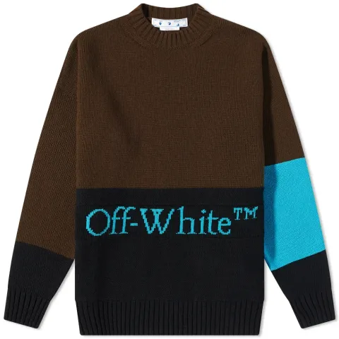 Colourblocked Crew Neck Knit