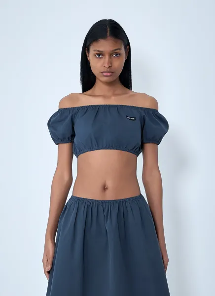 Off-Shoulder Crop Top
