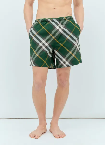 Check Swim Shorts