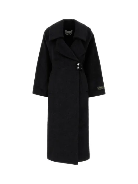 double-face wool lace-up coat Phantom