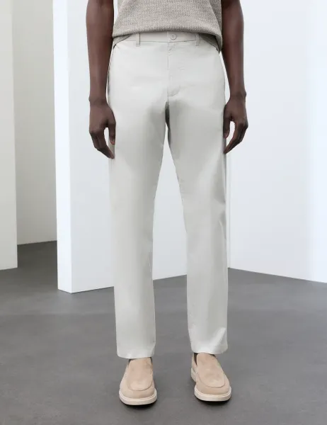Autograph Regular Fit Super Lightweight Chinos Dove