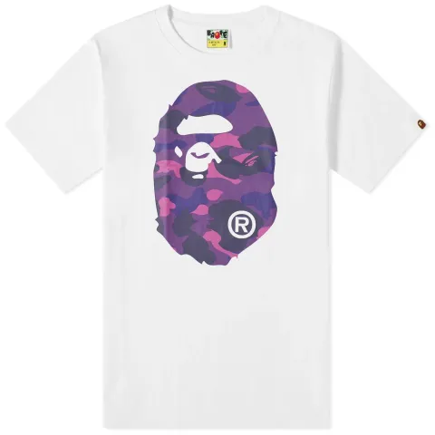 Colour Camo Big Ape Head T-Shirt