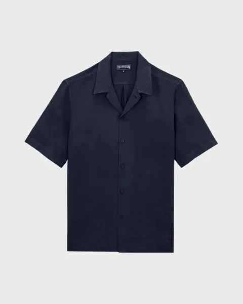 Vilebrequin Men Linen Short-sleeve Shirt Solid