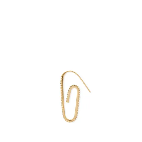 Classic Pave Paperclip Earring