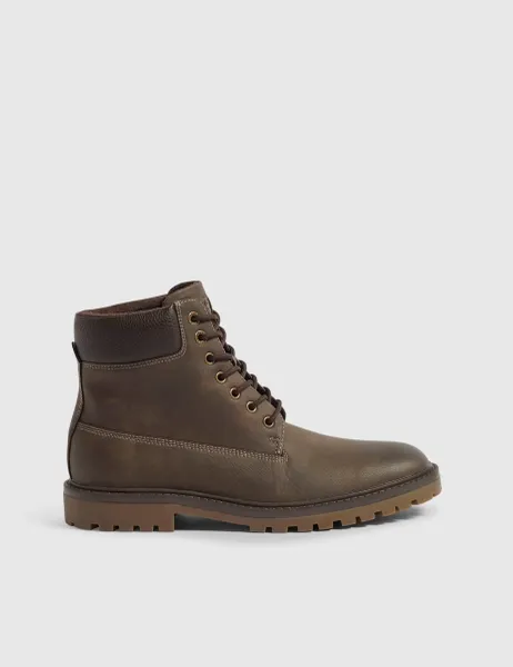 River Island Padded Collar Lace Up Chukka Boots