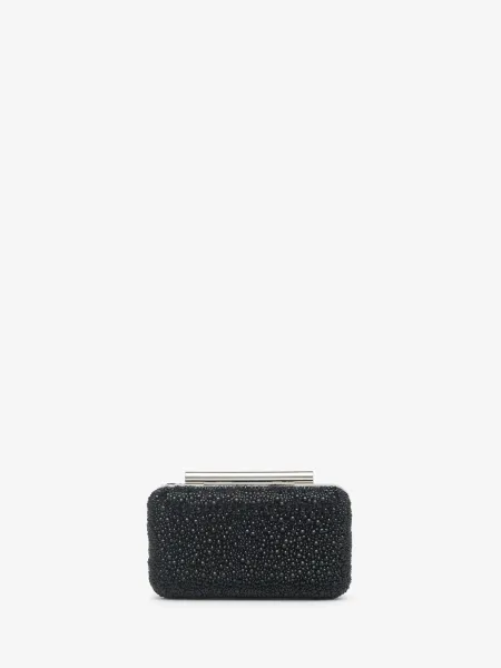 Crystal T-Bar Box Clutch