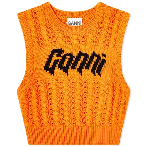 Viscose Rope Crop Vest