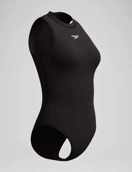 Speedo Endurance+ Hydrasuit High Neck Swimsuit Black