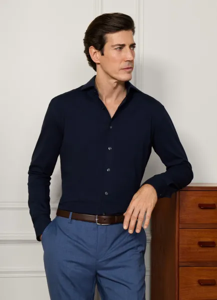 Tailored Fit 4 Way Jersey Shirt