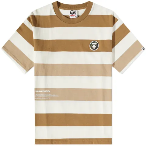 AAPE Now Bold Stripe Badge T-Shirt