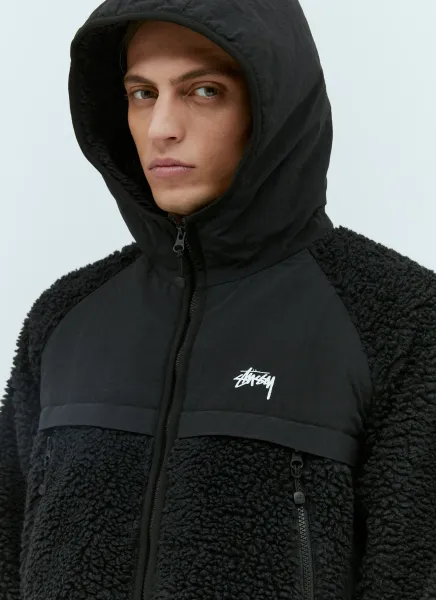 Sherpa Paneled Hooded Jacket