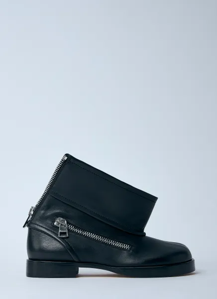Leather Biker Boots