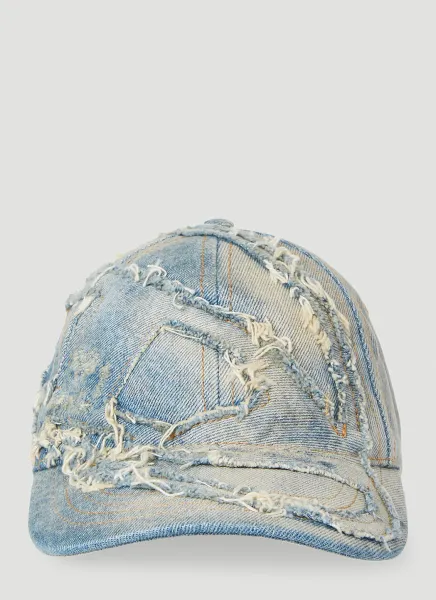 Distressed Denim Cap