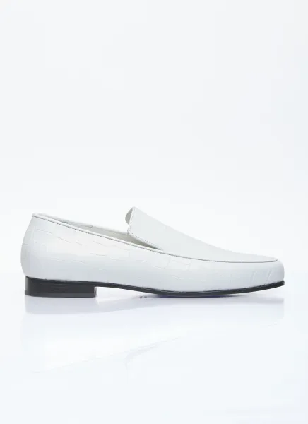 Croco Oval Loafers