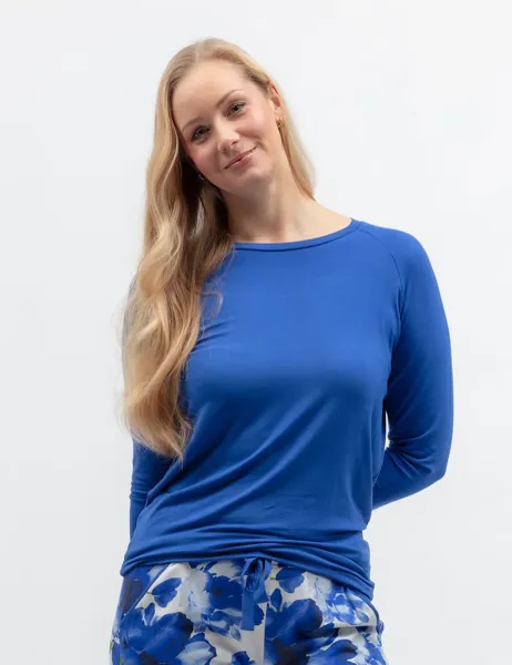 Cyberjammies Jersey Pyjama Top Blue