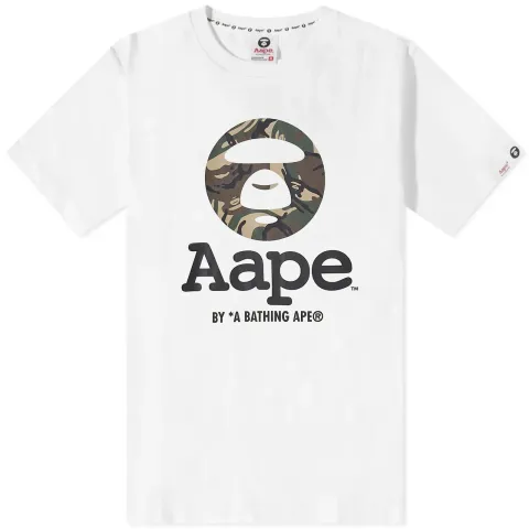AAPE Green Camo Moon Face T-Shirt