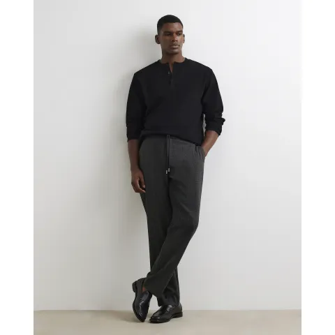 River Island Slim Fit Check Jogger Trousers