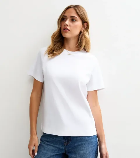 Women's Premium White Heavyweight Cotton T-Shirt