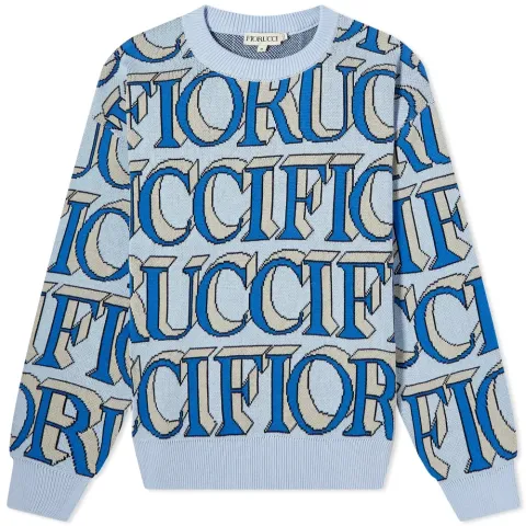 Monogram Intarsia Knit