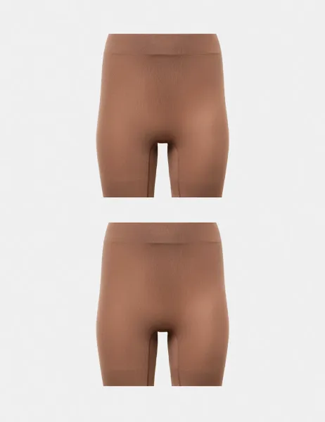 Body by M&S 2 Pack Body Invisibles Anti-Chafe Shorts Jasper