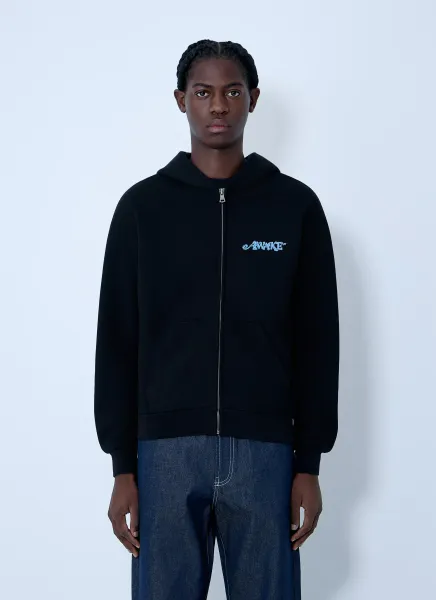 Logo Motif Hooded Sweatshirt
