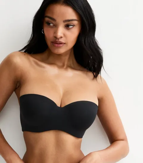 New Look Women's Black DD+ Microfibre Multiway Strapless Bra