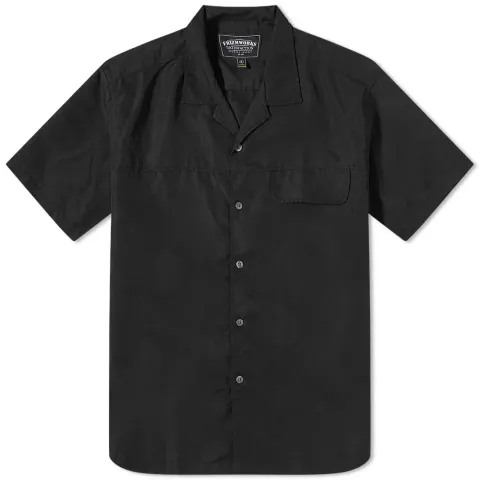 Flap Pocket Open Collar Shirt