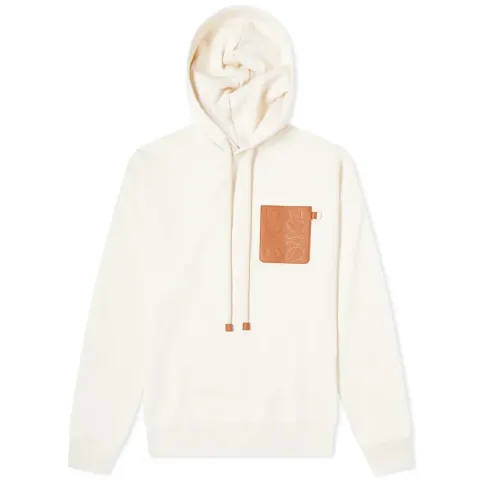 Anagram Leather Patch Hoodie