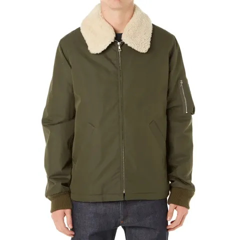 A.P.C. Fur Collar Hunting Bomber Jacket