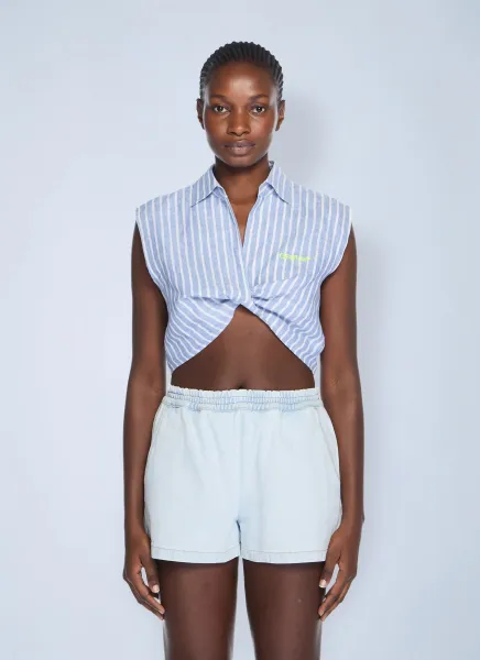 Striped Sleeveless Shirt